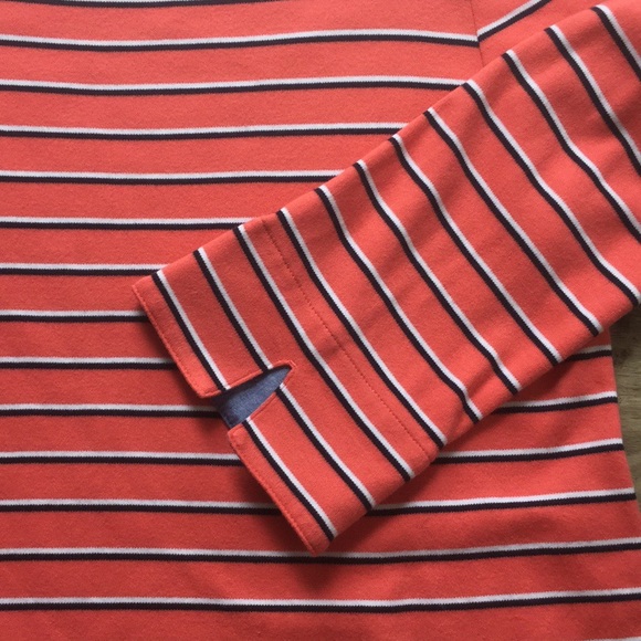Nautica - 100% Cotton Striped 3/4 Sleeve Top - Picture 4 of 5